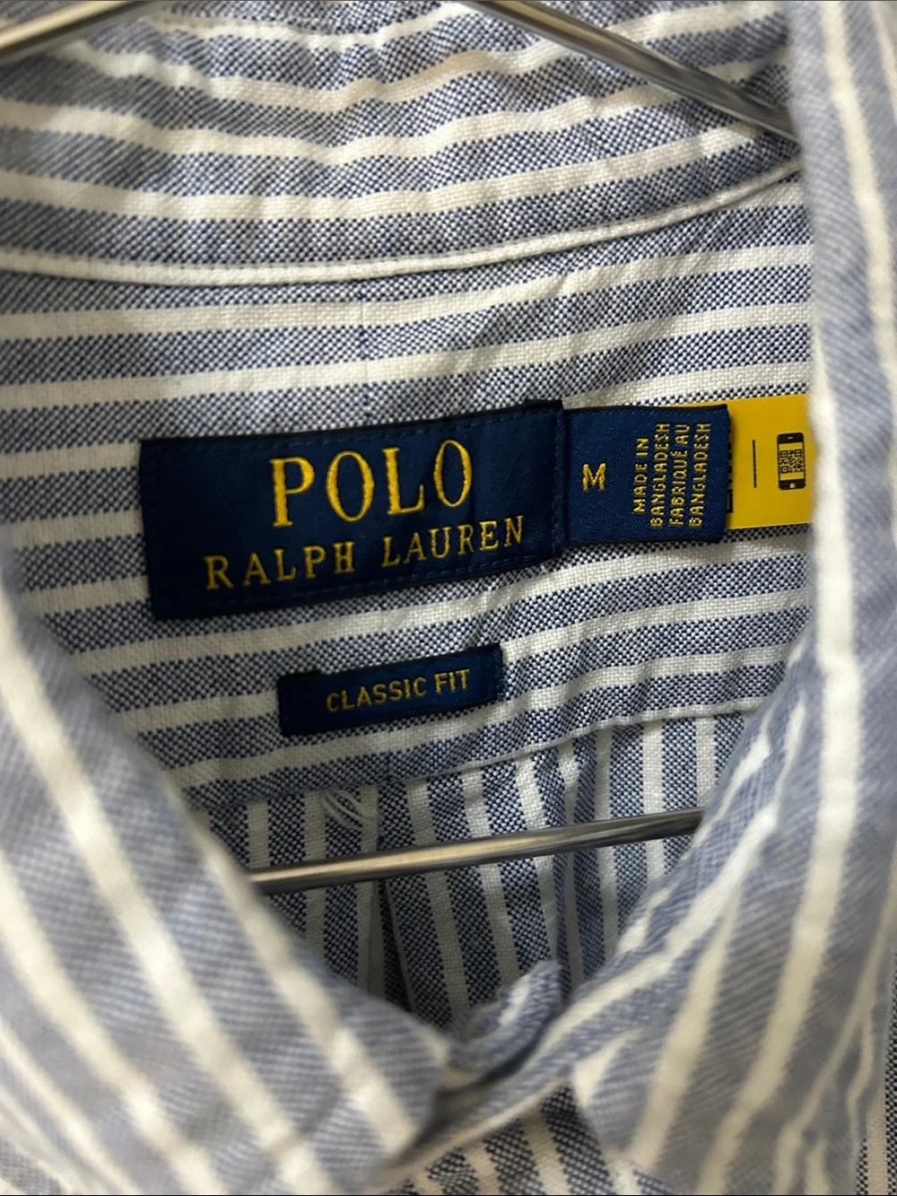 Polo by Ralph Lauren Blue & White Vertical Stripe Button-Down Shirt